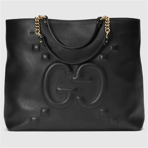 gucci embossed tote|gucci monogram shoulder bag.